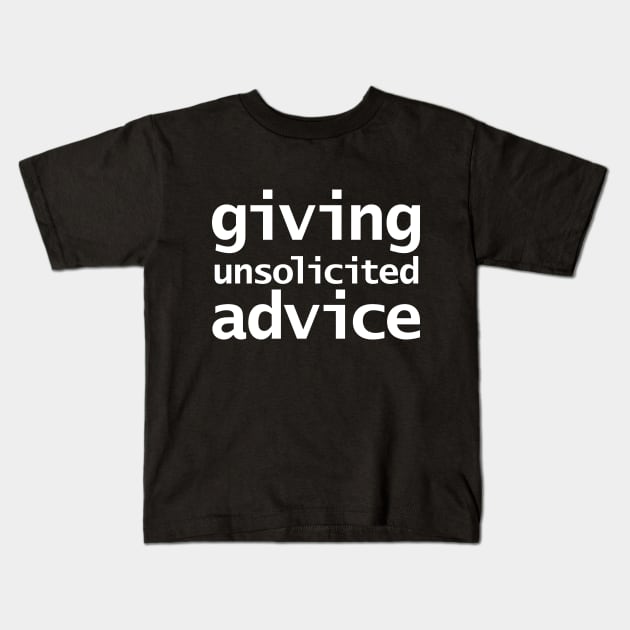 Superpower Giving Unsolicited Advice Typography Kids T-Shirt by ellenhenryart